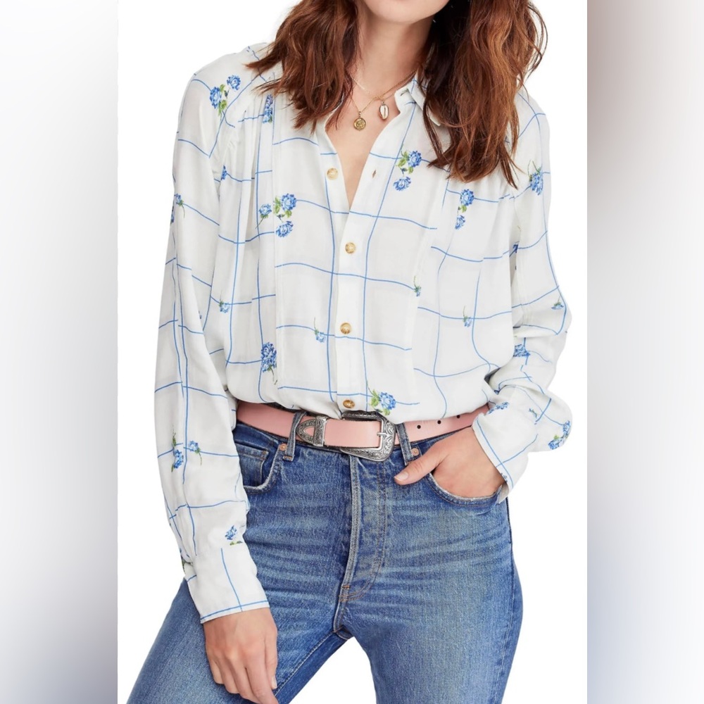 Fun Free People Spring blouse